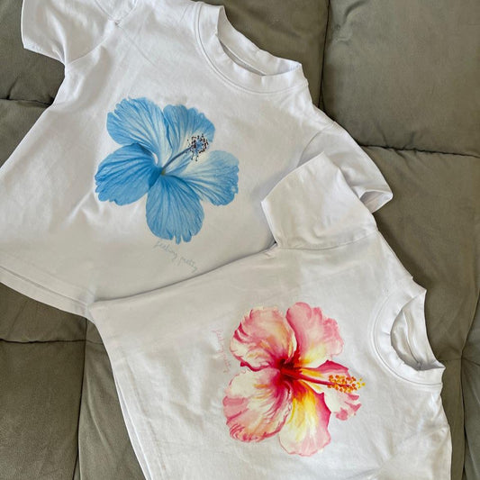BabyTee Flowers White