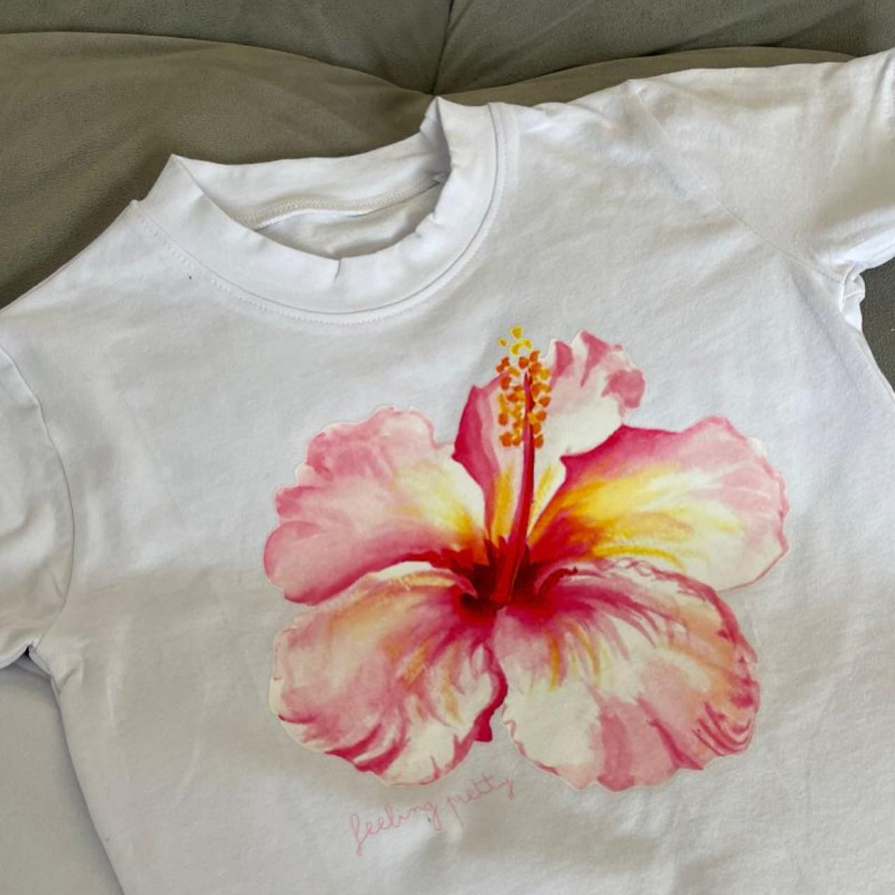 BabyTee Flowers White
